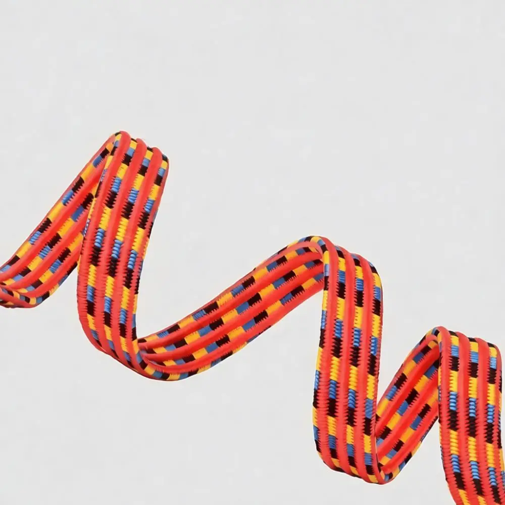 Elastic Luggage Rope Motorcycle Cargo Bungee Cord Thickened Widened Strap With Metal Hooks For Binding Outdoor Gear