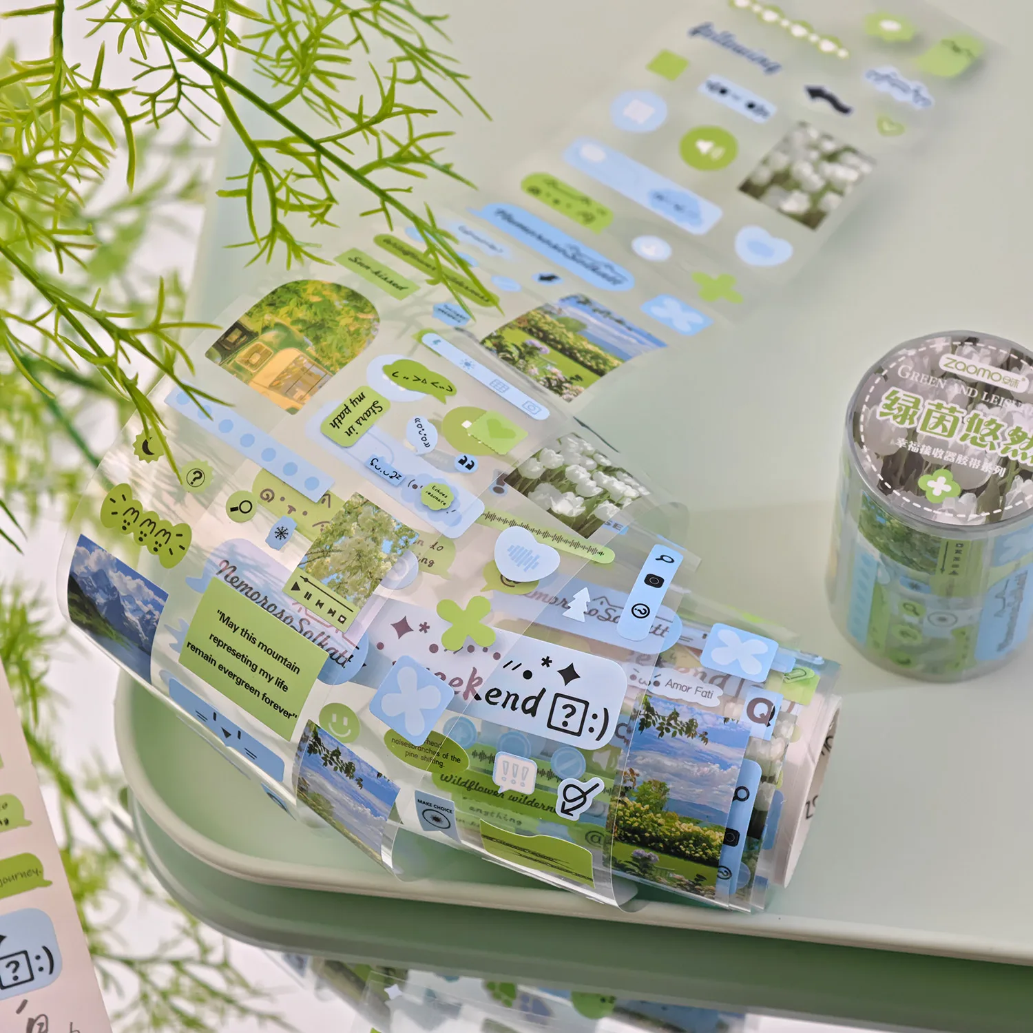 Die-Cut Tape Happiness Receiver Series Ins Handbook DIY Goo Card Decorative Material Decorative Stickers