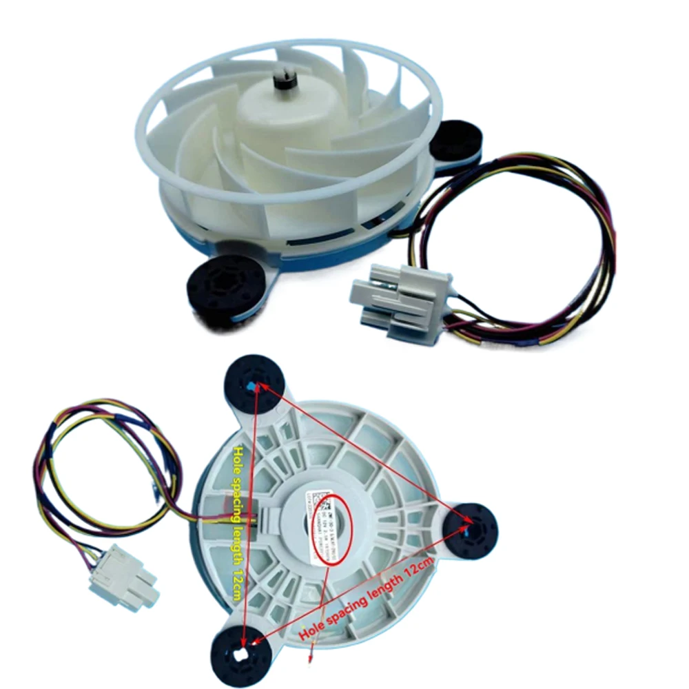 

1 PCS Refrigerator Fan Motor ZWF-30-3 12V 2.5W Q/MLKT-290/CC 1870RPM for Meiling Refrigerator Fan Motor BCD-205WECX Accessories