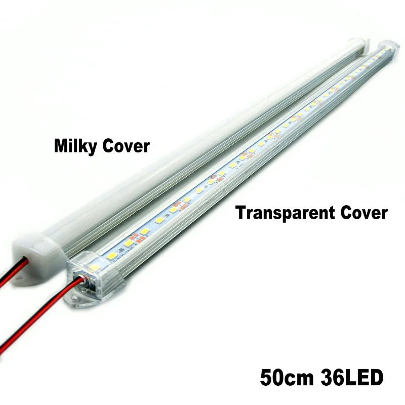 5PCS 7W 5630 LED Bar U Groove Light 50CM 36LEDs LED Strip DC 5V 12V 24V LED Tube Hard LED Strip Warm Cool Natural White 4000K