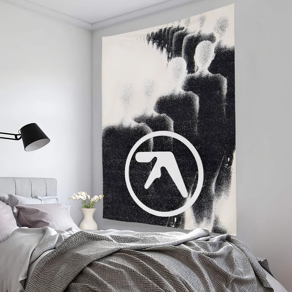 DJ A-Aphex T-TwinS Ablum Tapestry Bedroom Living Bar Garden Outdoor Microfiber Festival Decoration Background Art Banner
