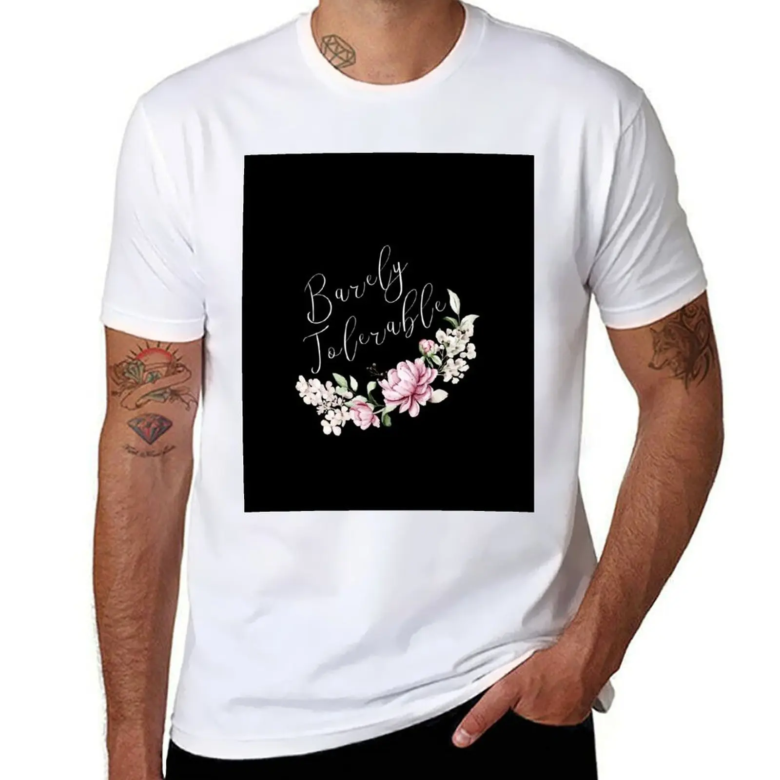 

Barely Tolerable T-Shirt t shirt man luxury man t shirt designer T-Shirt