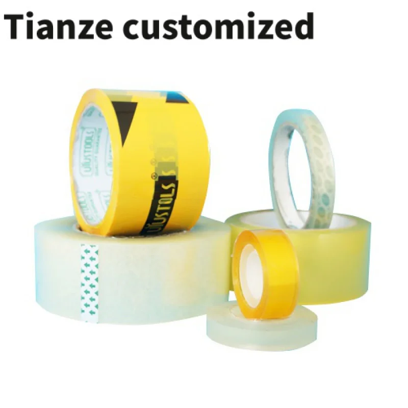 

10 pieces(custom) strong adhesive biodegradable tape with logo transparent printed logo Bopp carton sealing tape OEM Bopp OPP pa