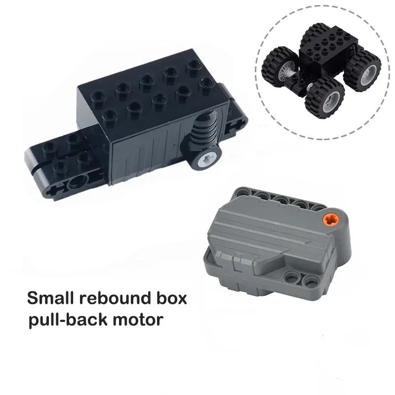 

2PCS/4PCS Small Pull Back Motor Technology Building Blocks Parts 47715 Power Functions Assembly DIY Model Toy Moc Bricks For Car