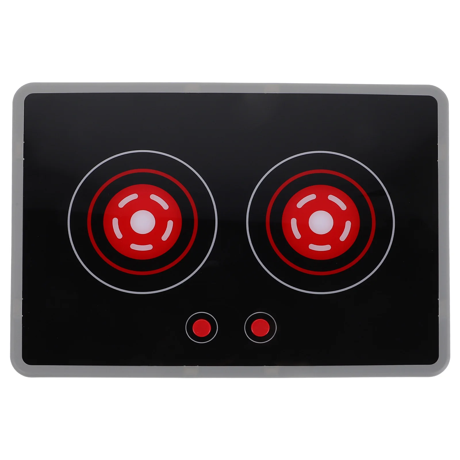 Simulado fogão de indução brinquedos cozinha jogar queimador elétrico cooktop utensílios de cozinha fingir aparelho de plástico