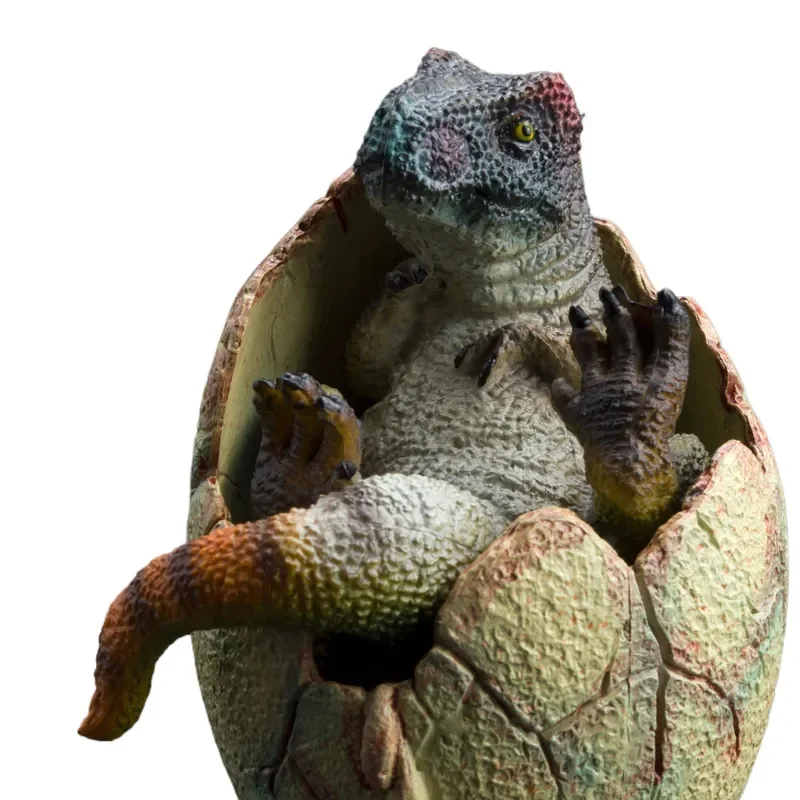 Simulation Dinosaur Egg Hatching Toy Jurassic T-Rex Spinosaurus Baby Figure Model Kids Educational Science Incubation Gift