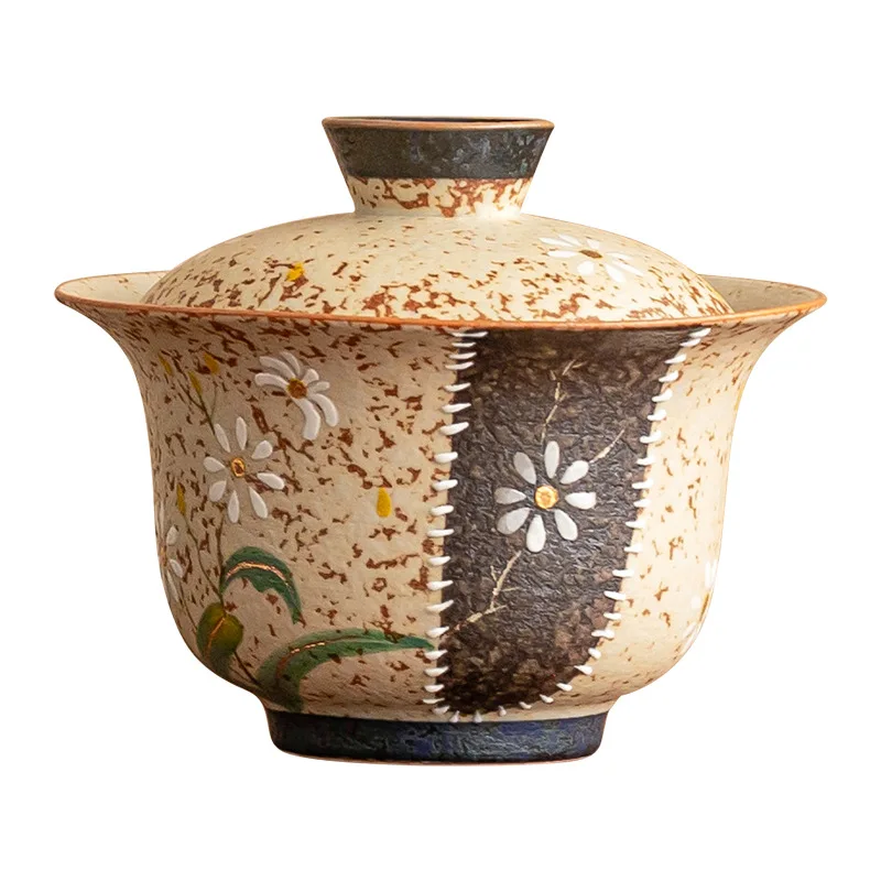 

Tea Bowl with Lid Grass Ash Kung Fu Tea Set