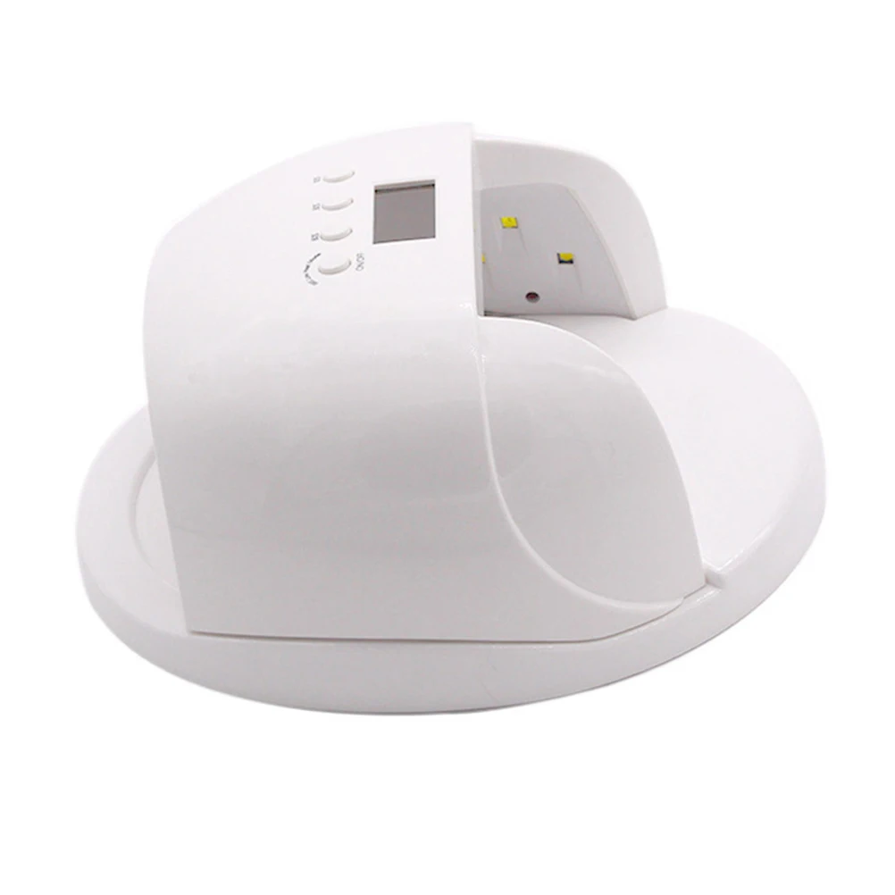 

60W Uv LED Nail Lamp for Gel Polish with Timer Function Manicure Dryer Salon Home Use White Nail Lamp