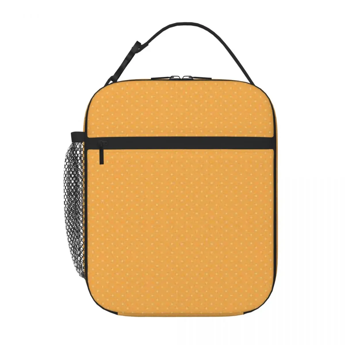 Bestselling White And Yellow Polka Dot Pattern Minimalist Lunch Tote Office To-Go Lunch Carrier