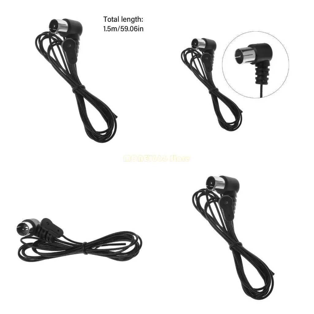 

F62C FM Radio Antenna F Adapter 75ohm Unbal Male Connector Plug Cable Wire for for JVC Sherwood for Pioneer Oenon