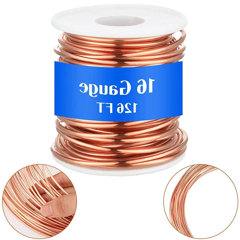 B-M Dead Soft Copper Wire Copper Wire For Jewelry Making, 1 Pound Spool (16 Gauge,0.051In Dia, 126In Length)