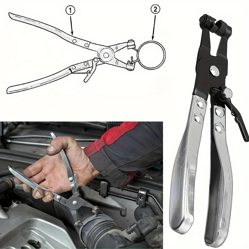 2pcs professional automotive water pipe hose clamp, rotating drive clamp, disassembly and installation