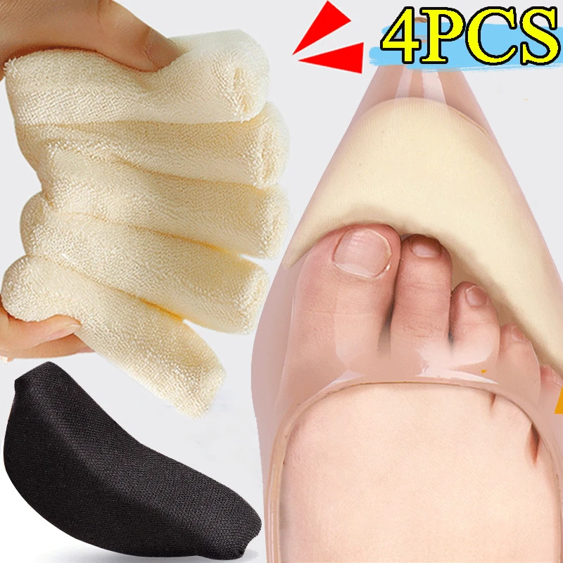 1/2Pairs New Women's Sponge Forefoot Insert Pads Reduce Shoe Size Pain Relief High Heel Filler Insoles Adjust Toe Plug Cushions