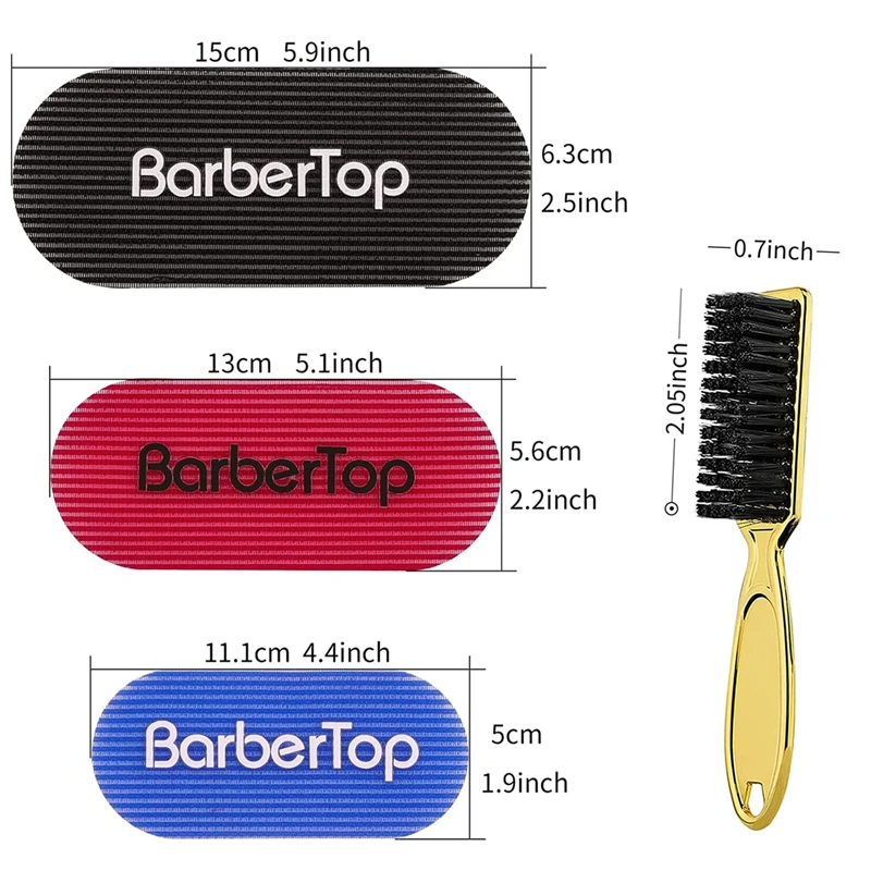 Barbertop Hairdresser Gripper Haircut Sticker Tape Professional Plating Handle Hair Cutting Brush Hairdressing Set Styling Tools