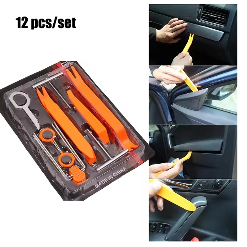 

Ручной инструмент для автомобиля, инструмент для разборки автомобильной аудиосистемы, пластиковая монтировка, разборка дверной панели, внутренняя клипса, рокер, лом