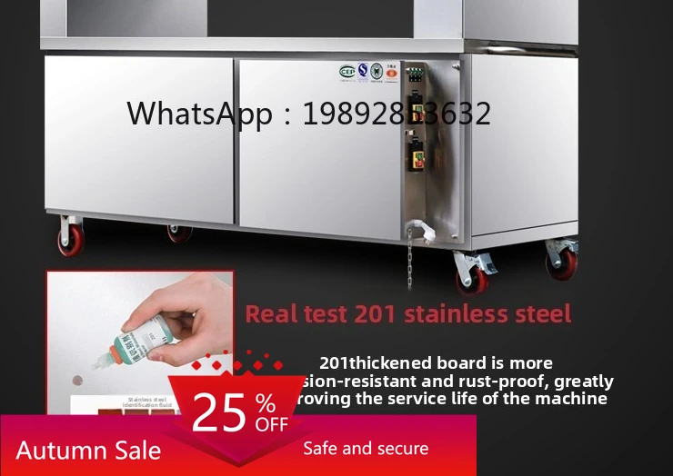 

Smokeless BBQ Cart BBQ Grill Commercial Large Double-Sided Grill Eco-Friendly Smokeless Mobile Stall Purifier