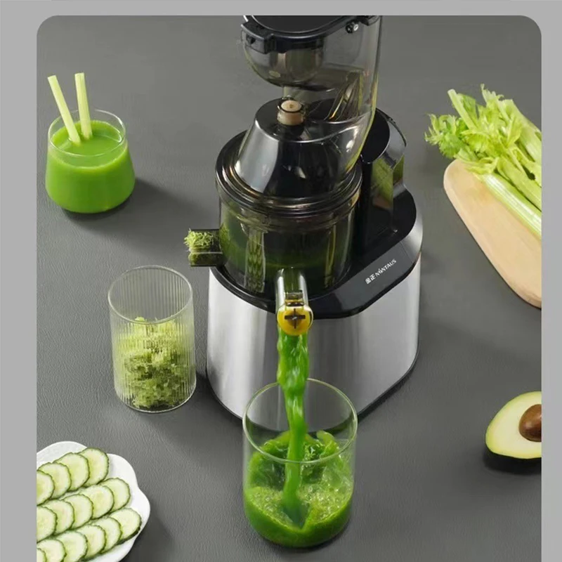 Stainless steel new juicer juice residue separation original home automatic large caliber