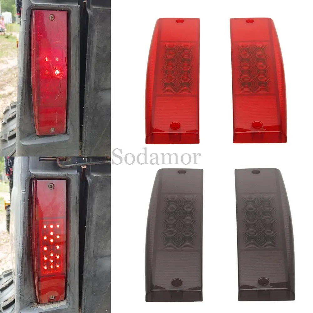 

Для Polaris Ranger 400, 500, 570, 800, аксессуары среднего размера EFI, замена # 2411450 1 пара UTV ATV задний стоп-сигнал светодиодный задний фонарь дым