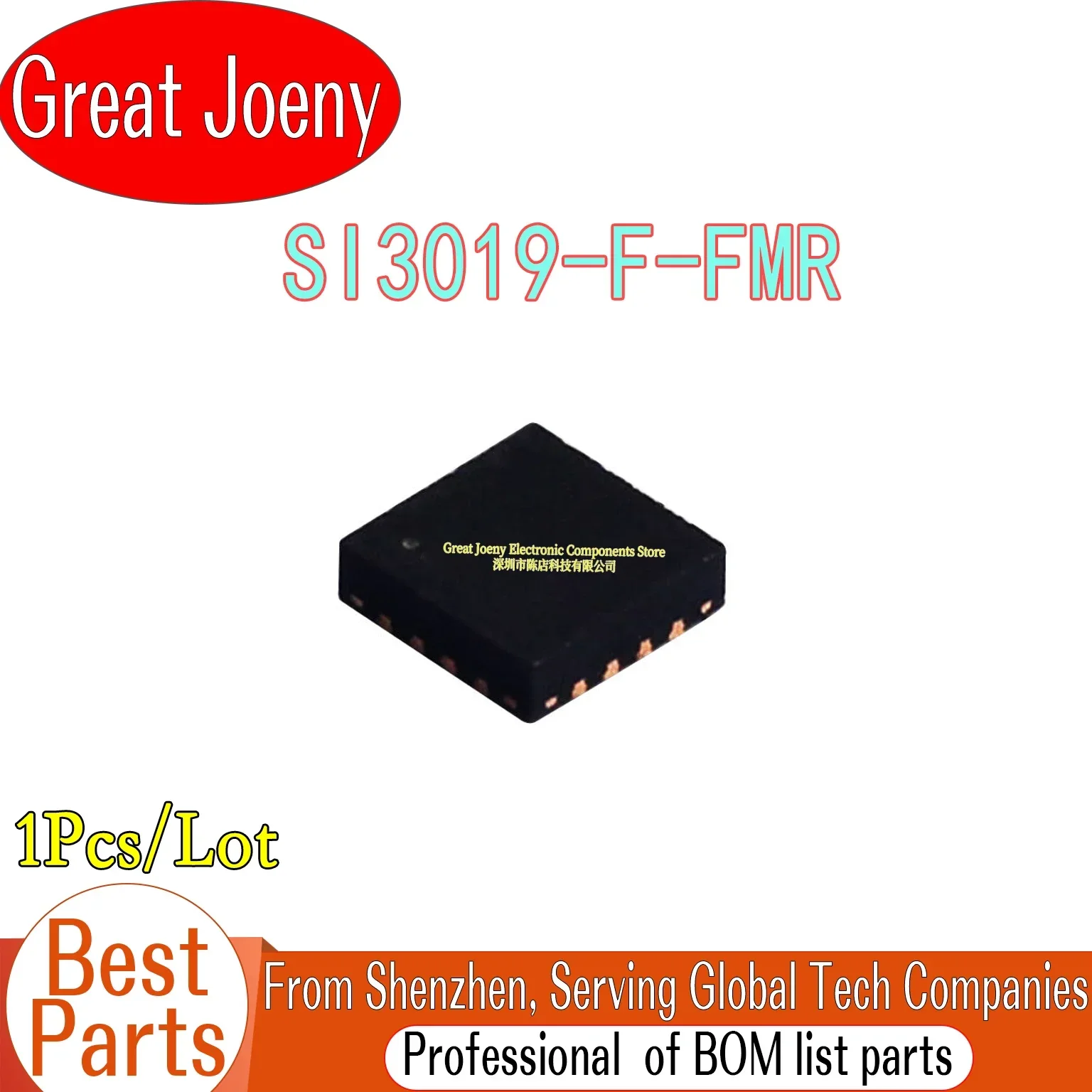 100% New Original SI3019-F-FM 3019 SI3019-F-FMR IC Chipset QFN-20 Bulk Best Price Plastic Casing