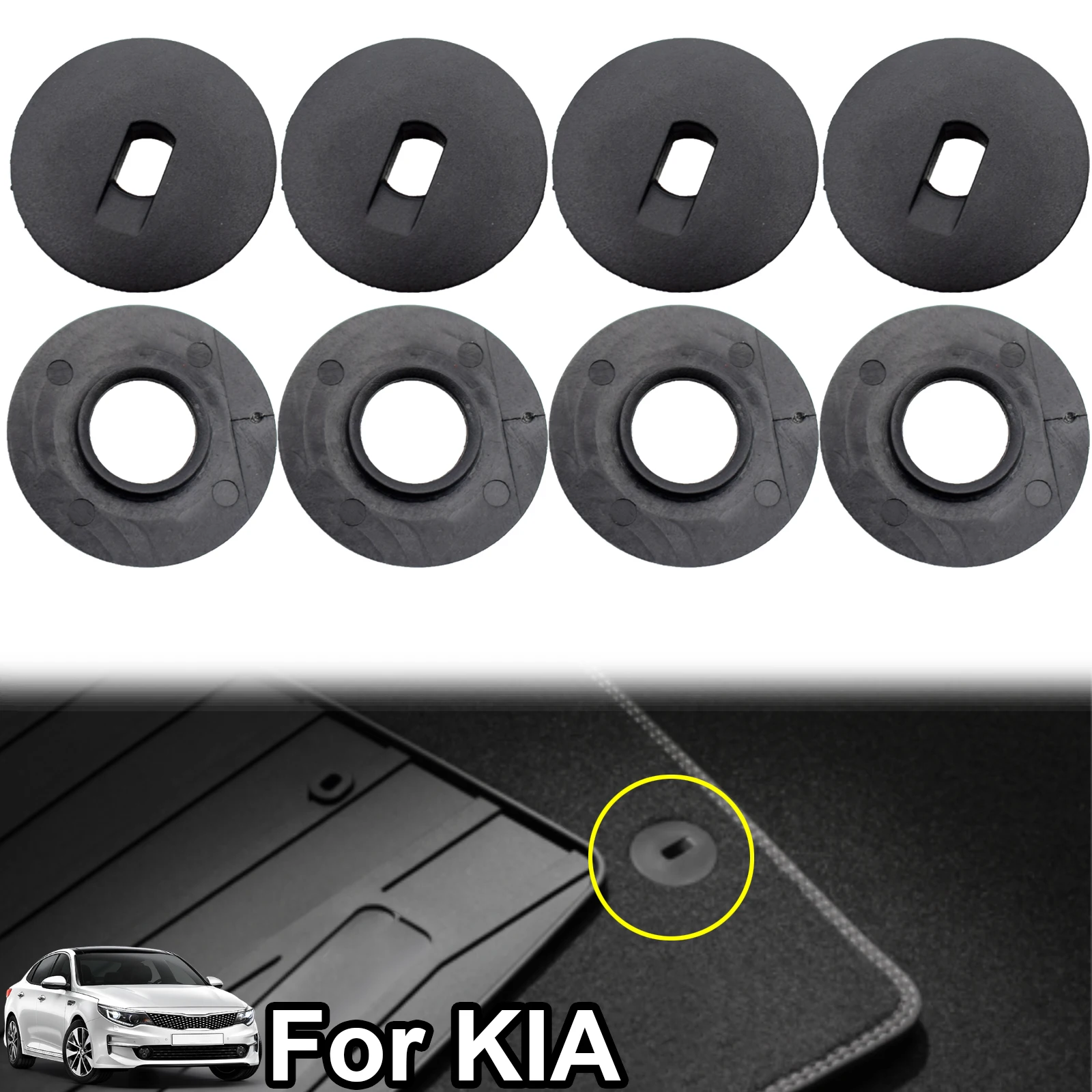 4pcs For Kia Ceed Forte Soul Niro Sportage Sorento Optima Soul Car Fastener Floor Foot Mat Clips Carpet Fixing Holder Retainer