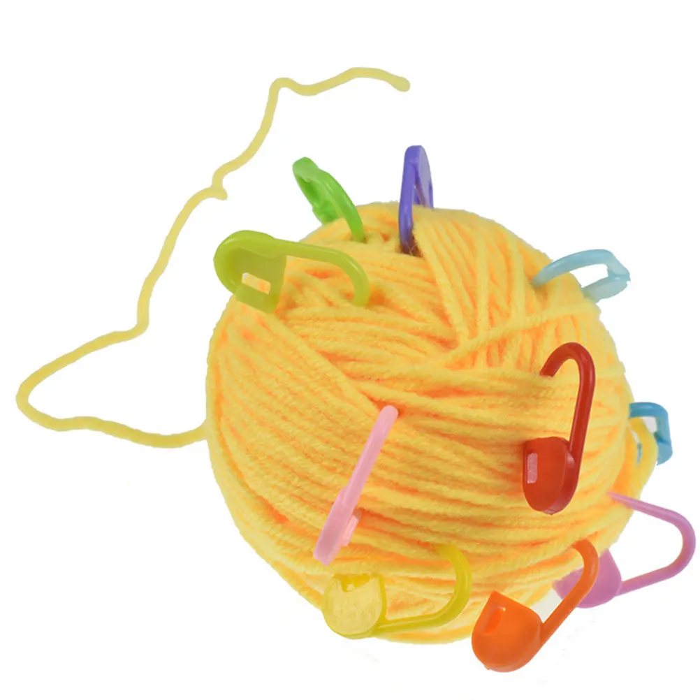 

1000Pcs Knitting Markers Durable Plastic Crochet Clips Multi-Function Wear-Resistant Random Color Stitch Markers