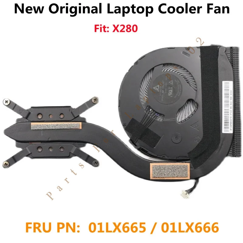 P New Fan for Lenovo ThinkPad X280 Laptop Original CPU Cooler Cooling Heatsink FRU 01LX665 01LX666