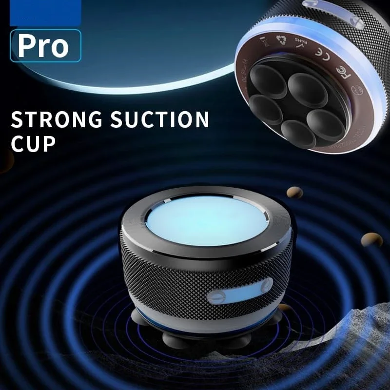 New Resonance Bone Conduction Speaker Magic Color Subwoofer Sound TWS Stereo Sound Wireless Bluetooth Speakers with Suction Cup
