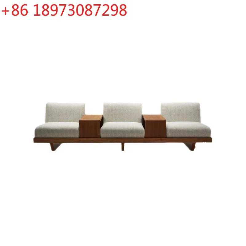 مكتب المبيعات يتفاوض على أريكة ردهة الفندق، منطقة الراحة، بطاقة الاستقبال، مقعد وابي سابي ويند #1