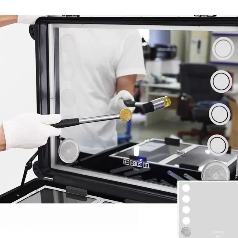 

Профессиональный чемодан для макияжа, специальный чемодан на колесиках для макияжа, 20 дюймов, с подсветкой, шкаф, штабелируемый, складной