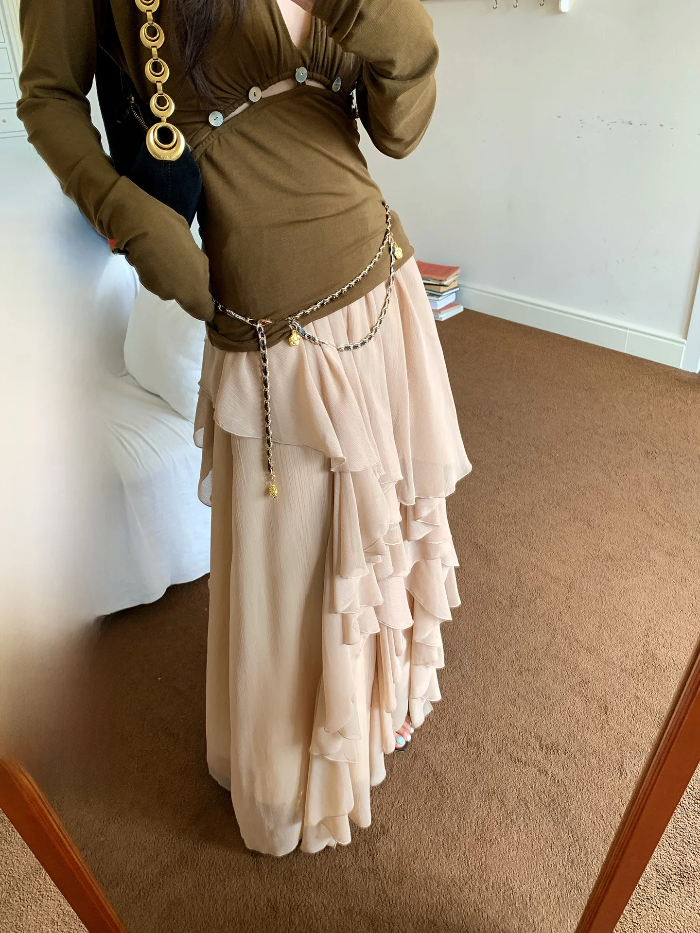 

Романтичная юбка-миди с многослойным кружевом для женщин, утягивающая, многослойная юбка-тортик, универсальная, для повседневной носки, полиэстер