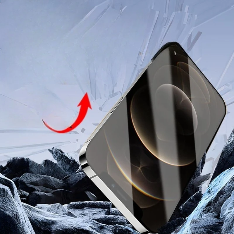 واضح سهل التركيب حامي الشاشة الغبار الحرة آيفون 17 برو ماكس الهواء الزجاج المقسى غطاء كامل فيلم آيفون 17 17pro