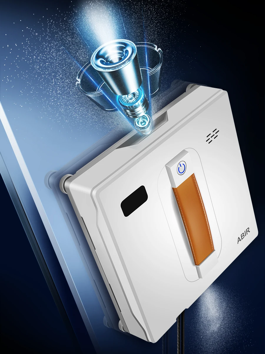 Raamreinigingsrobot ABIR WD8, dubbele waterbesproeiing, lasersensor, hoge vacuümzuigkracht, slimme robot voor natte en droge reiniging van glazen wanden - afbeelding 2