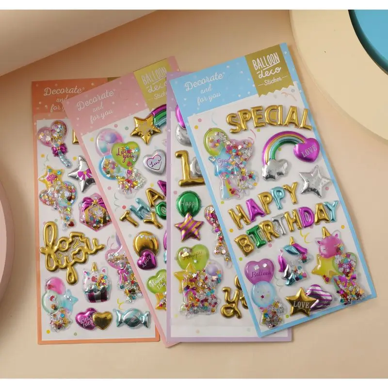 

3D мультяшные наклейки принцессы с кристаллами для девочек, награда на день рождения, декоративные наклейки со стразами, блестящие креативные канцелярские наклейки