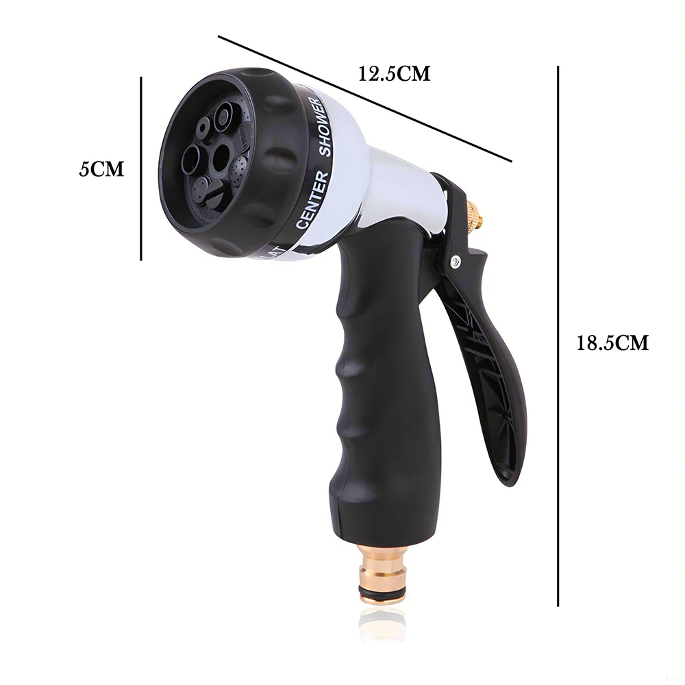 Durable Metal Spray Gun - Home Garden Watering & High-Pressure Car Wash Tool - Multi-Functional Outdoor Cleaning Equipment