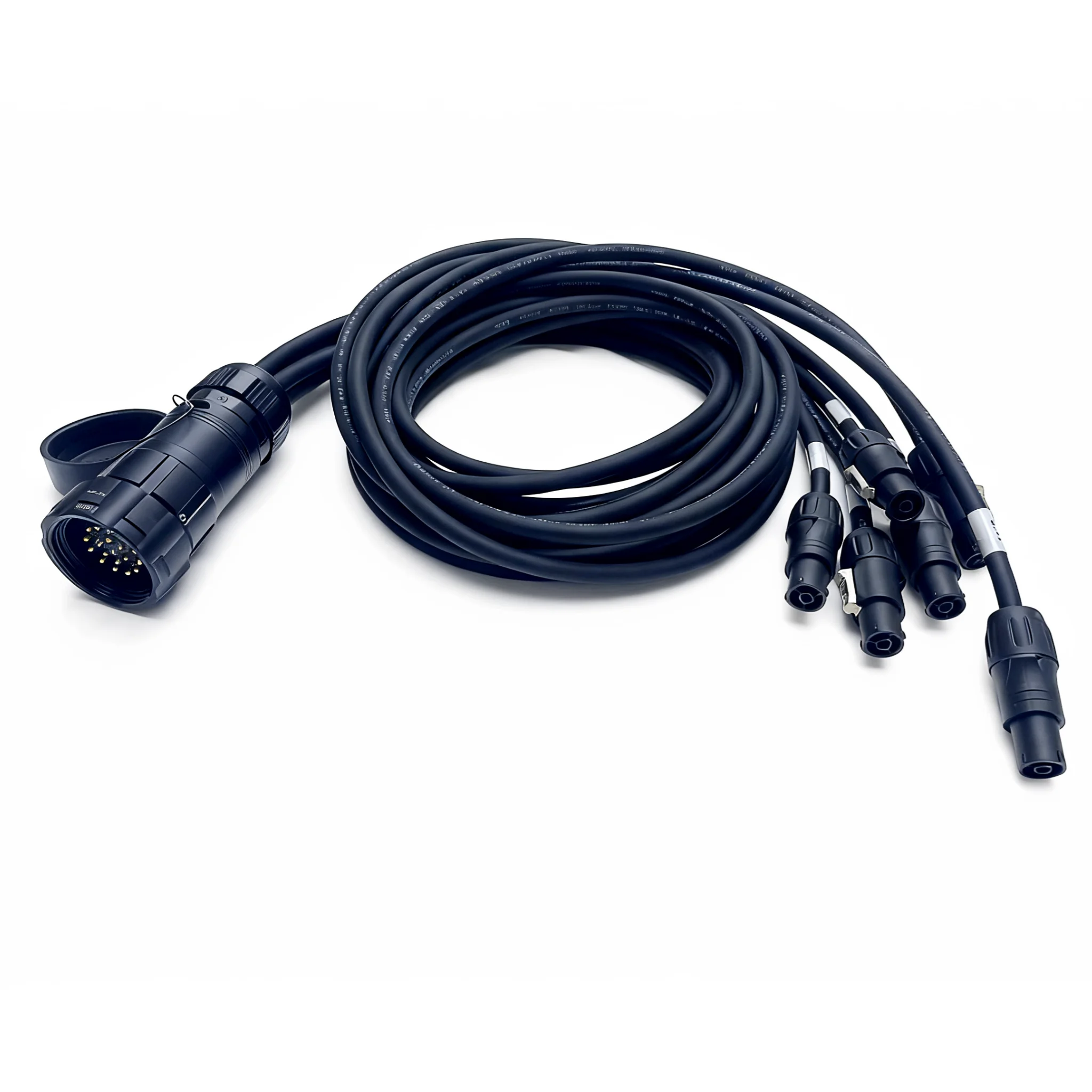 FCONNR Pro Stage SOCAPEX SOCO 19 PIN to 6 Channel PowerCon True1 Female Breakout STOCK