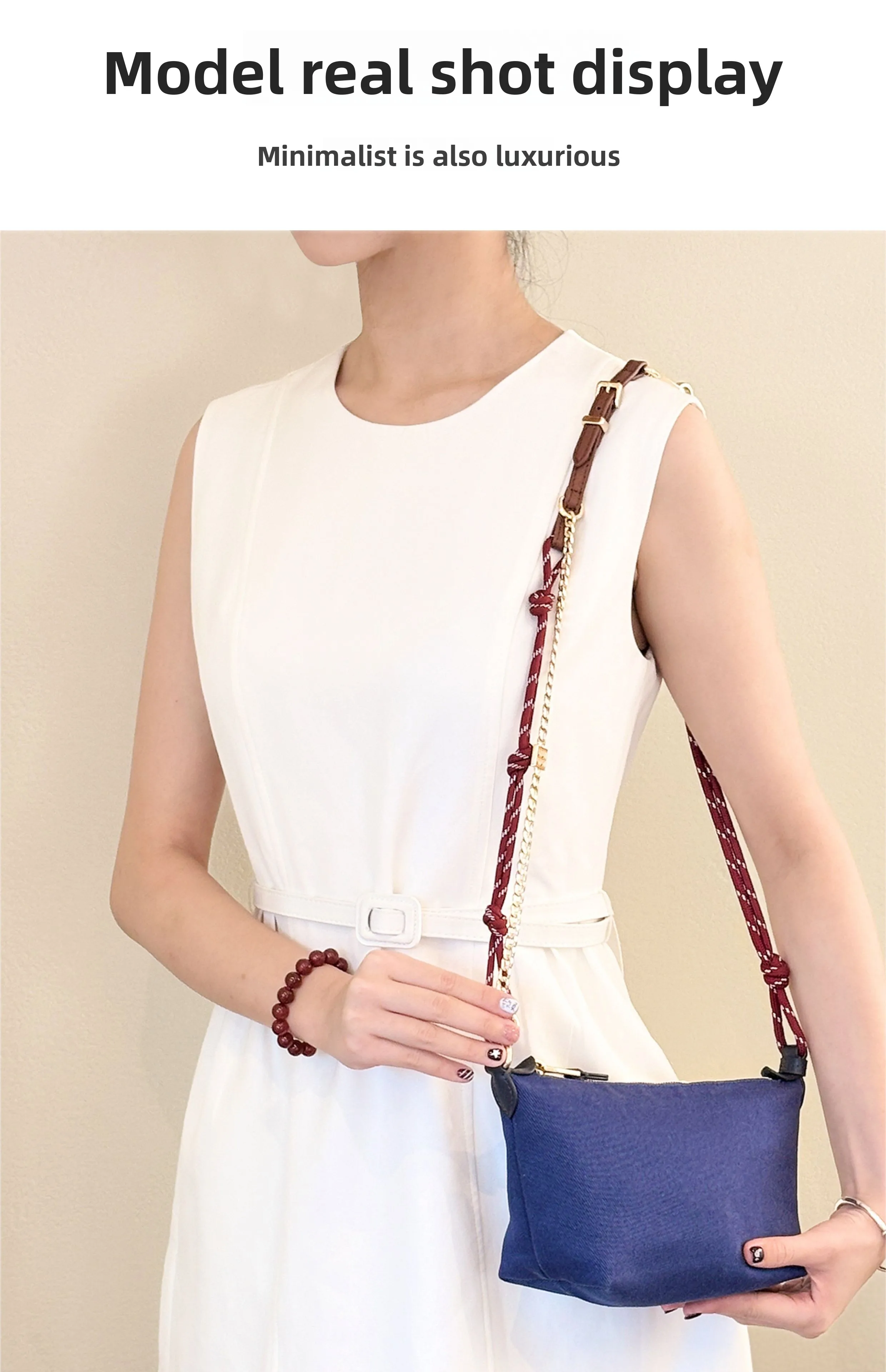 Bag Extension Chain Bag Shoulder Strap for Women Bag Strap No Drilling Underarm Diagonal Cross Bag Modification Bags Accessories