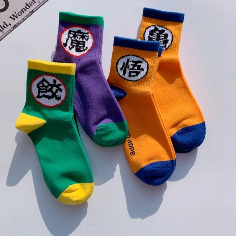 Dragon Ball Son Anti-slip Football Goku Socks Men Women Cotton Sock Short Soccer Basketball Sport Sock Breathable Deodorous Sock