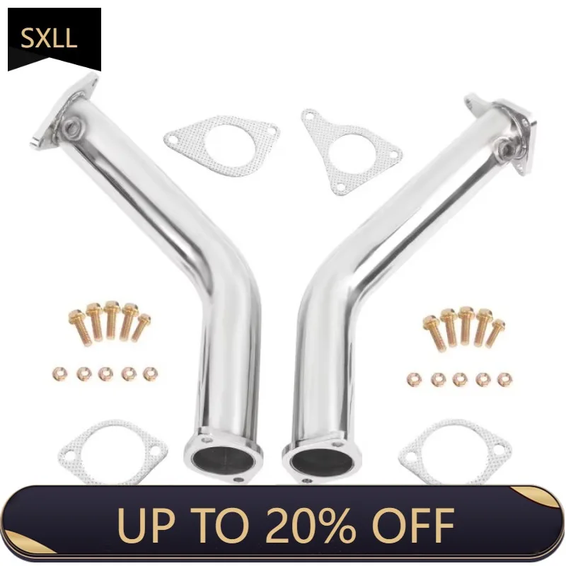 

SXLL2017 2016 Q50 Q60 VR30 Twin Turbo Red 3 Inch 3.0L Downspout Exhaust Kit Stock T304