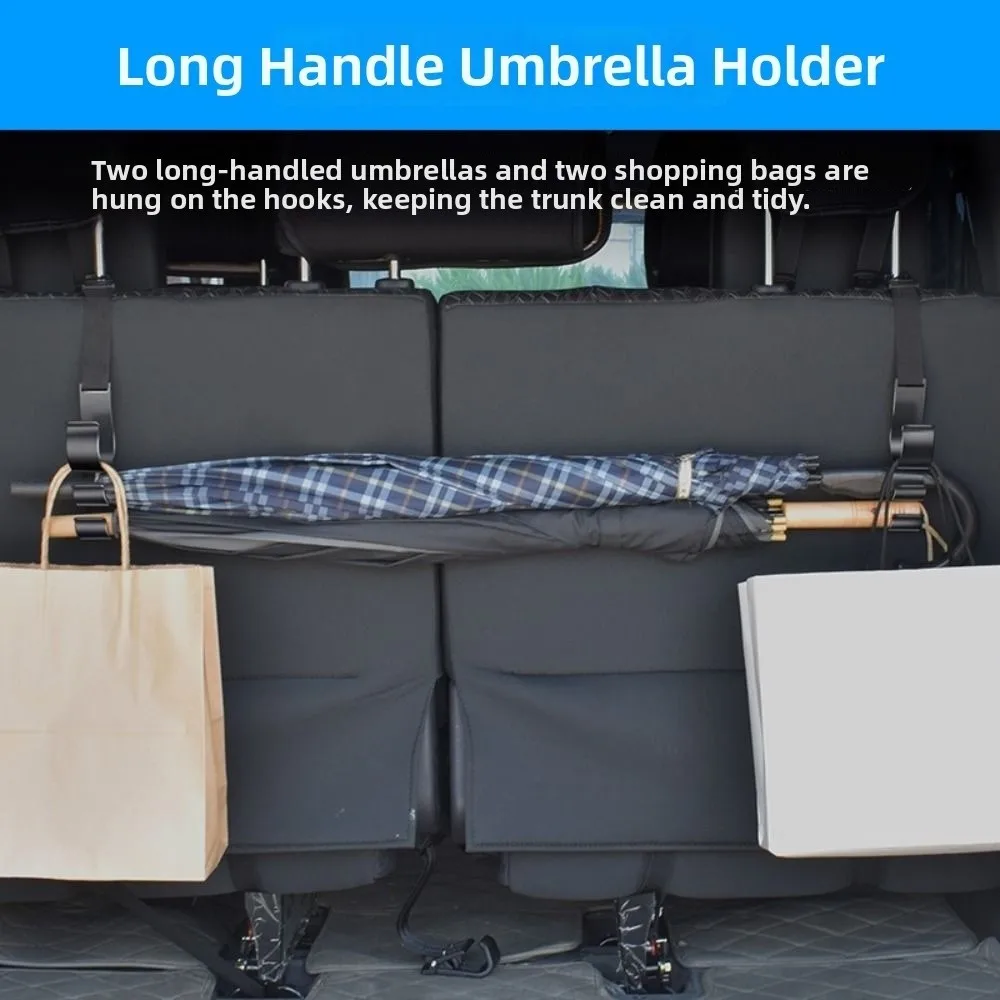 

Universal Car Back Seat Hook 3 Hook Large Load-bearing Headrest Umbrella Holder Multi-functional Free Installation