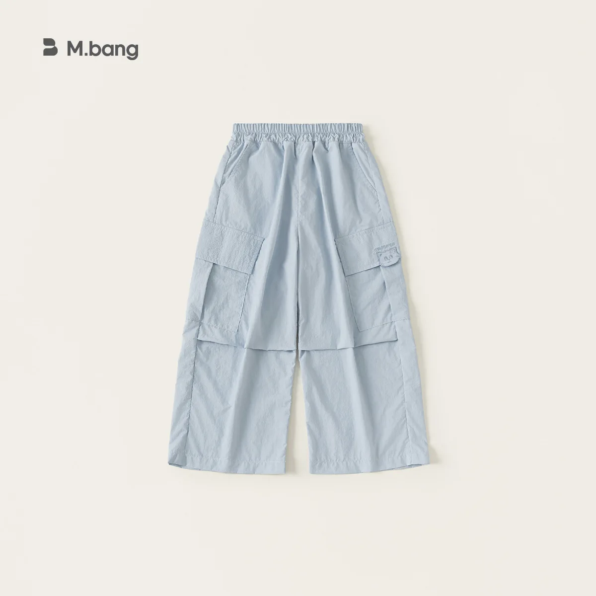 Trousers Mosquito Prevention Solid Color Loose Girl Light and Thin Straight-leg Pants Large Pocket Work Pants