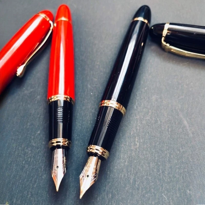 Hand Polished Long Knife Research Fountain Pen M 0.7MM Nib Adult Students Practicing Writing Art Signature Calligraphy Pens
