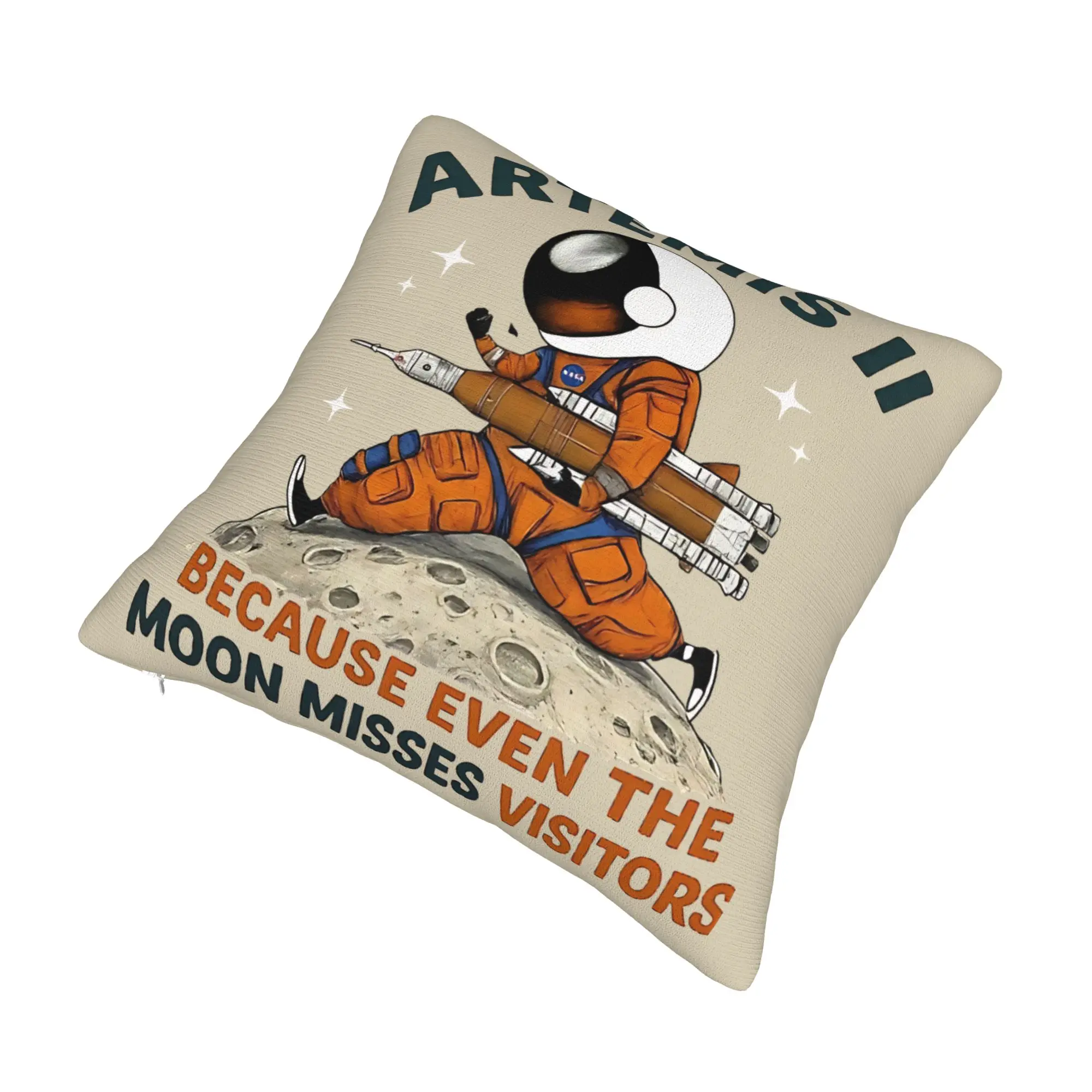 Decorative Pillow Cover Artemis II Mission To The Moon 2026 Artemis 2  Merchandise Seater  Pillow Case Cover Zipper Multi Size