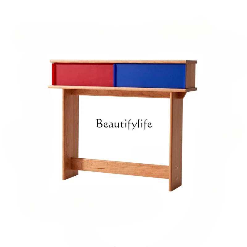 

Домашние консоли для столов Cherrywood, шкаф для входа из массива дерева, столешница, простая полка