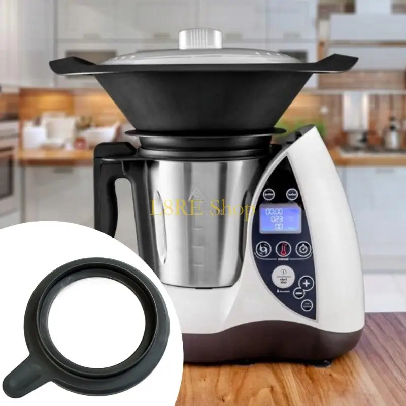 L8RE NYLON+SILICONON SEAL LID الواقية غطاء وعاء غطاء غطاء سيليكون مناسب لـ THERMOMIX TM5 TM6 الحفاظ على التغذية