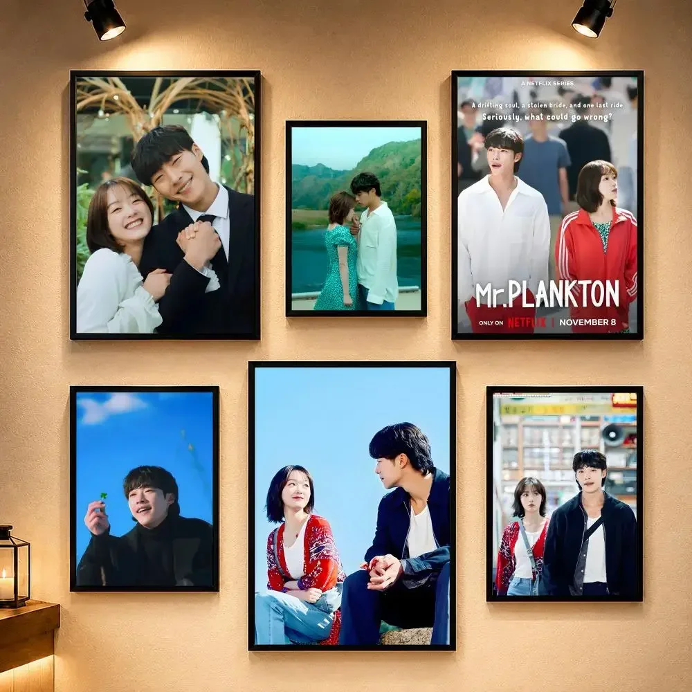 Popular Drama M-Mr. PlanktonS Poster Vintage Retro Anime Poster Stickers Peel and Stick Wall Art Home Decor