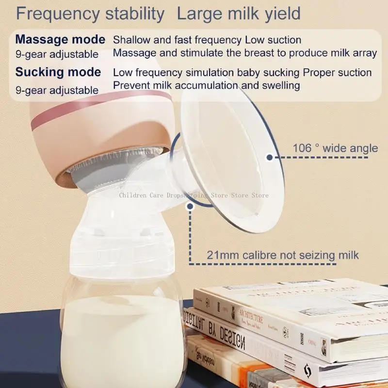 

Single Breast Massage Milk Suction Machine for w/ Adjustable Speed Sil