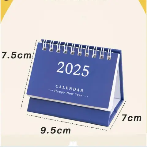2025 Enkel stil engelsk mini skrivbordskalender skrivbordsdisplay bärbar kalender skrivbordsdekoration handgjord dagbok 6 best sales kalenderbord - №5