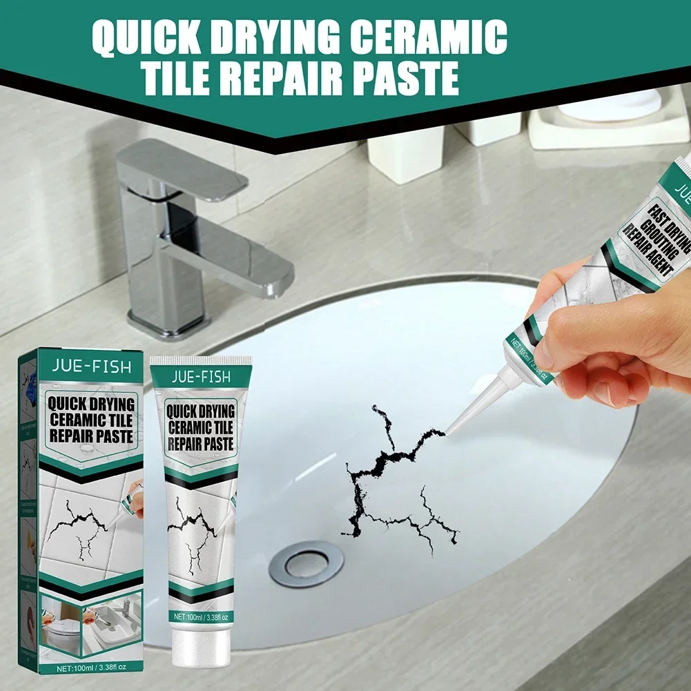 Tile Repair Glue Kit Ceramic Repair Paste Porcelain Tile Flooring Quick-drying Waterproof Repair Agent Ceramic Crack Repair Tool