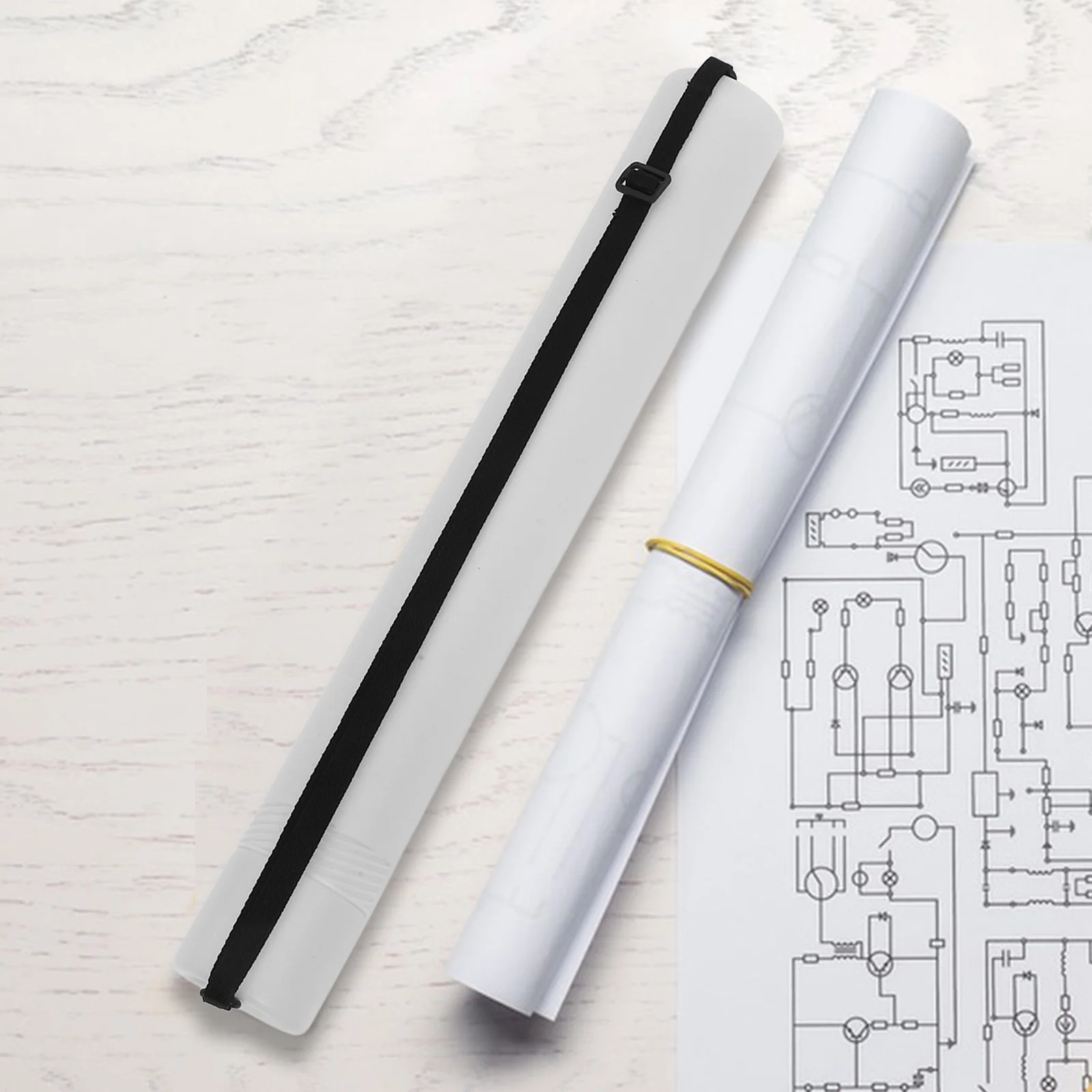 1pcs Adjustable Poster Storage Tube Large Capacity Telescoping Design For Blueprints Artworks Maps Scrolls Calligraphy Drawing