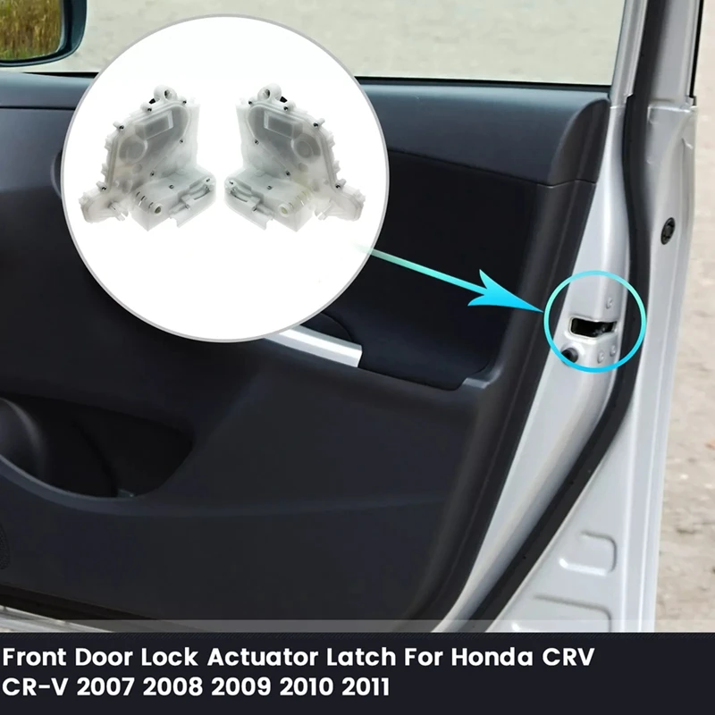 1Pair Front Door Lock Actuator Latch For Honda CR-V 2007-2011 72150-SWA-H01 72110-SWA-H01 Central Door Locking Block